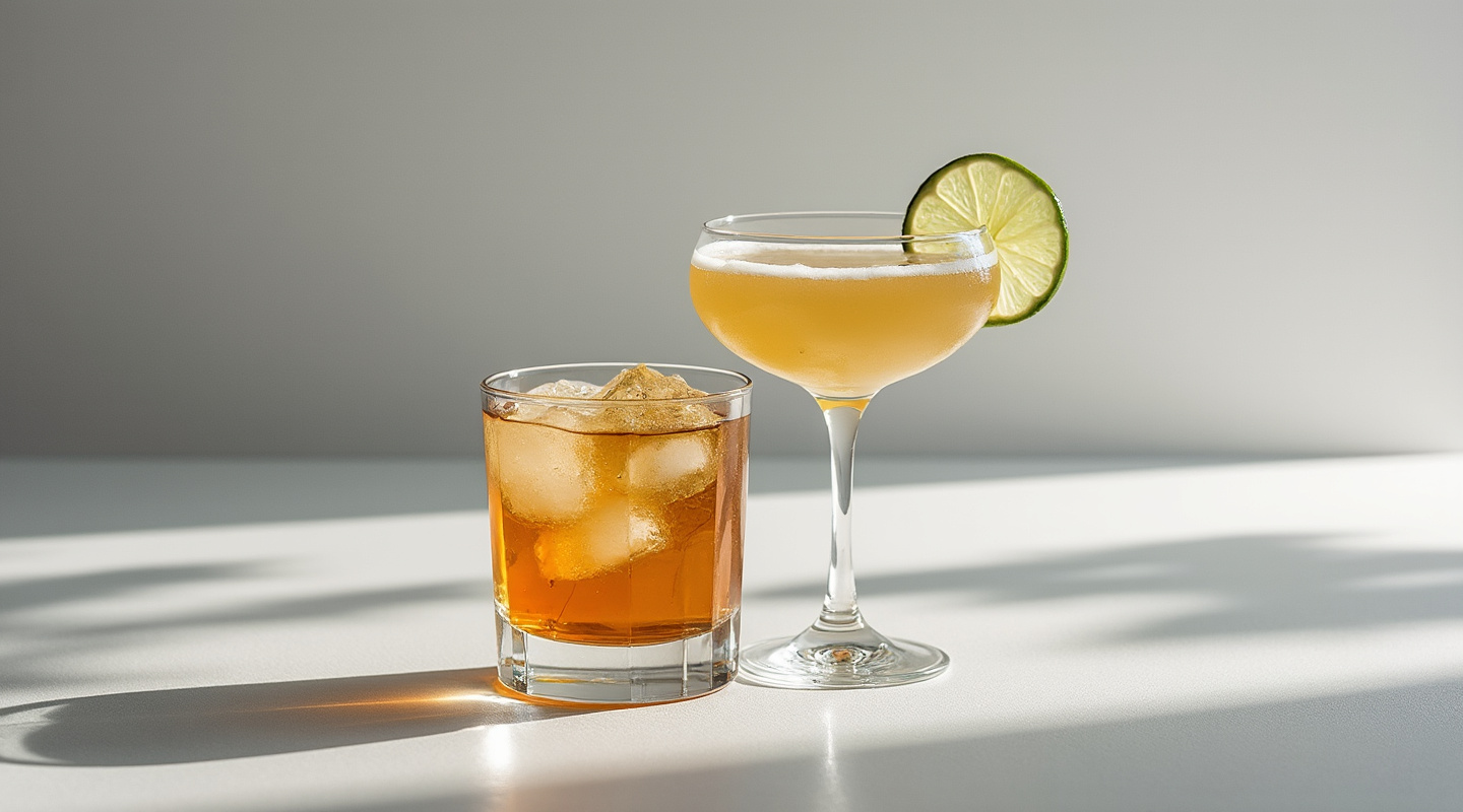 Ranglum cocktail in a glass