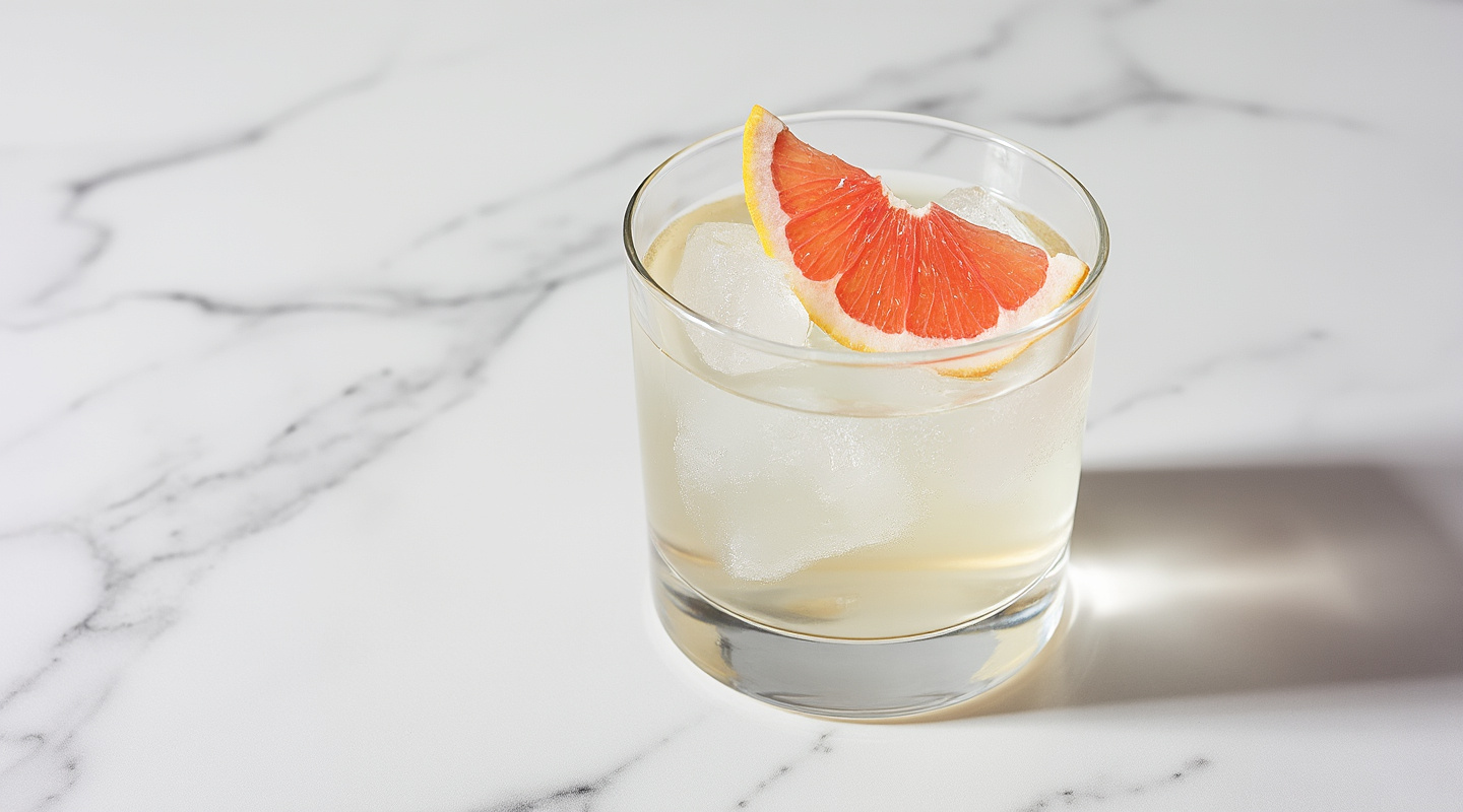 White Negroni in an Old-fashioned glass