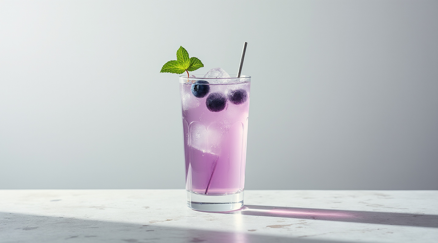 Blueberry Caipirinha Cocktail