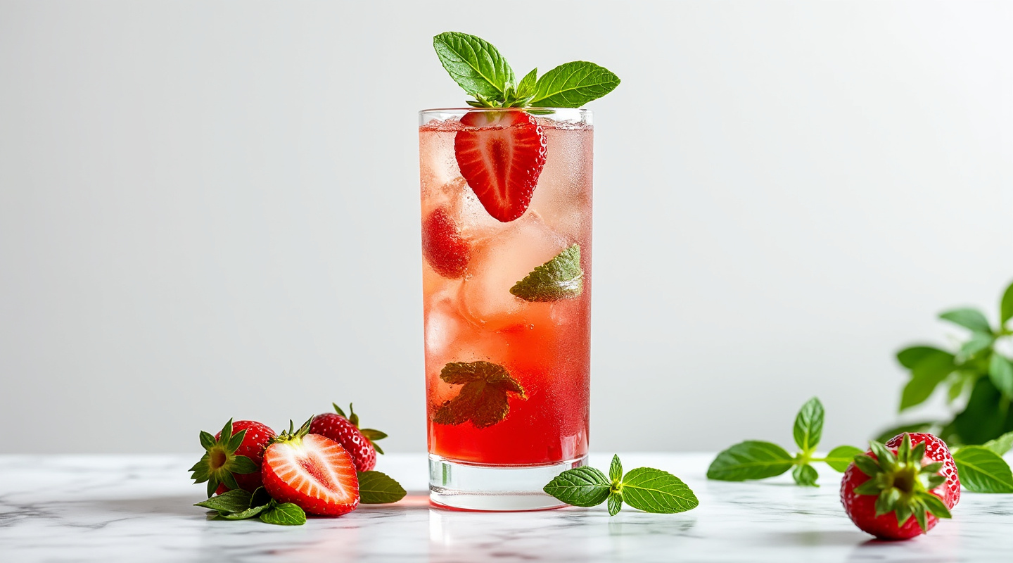 Strawberry & Basil Caipirinha