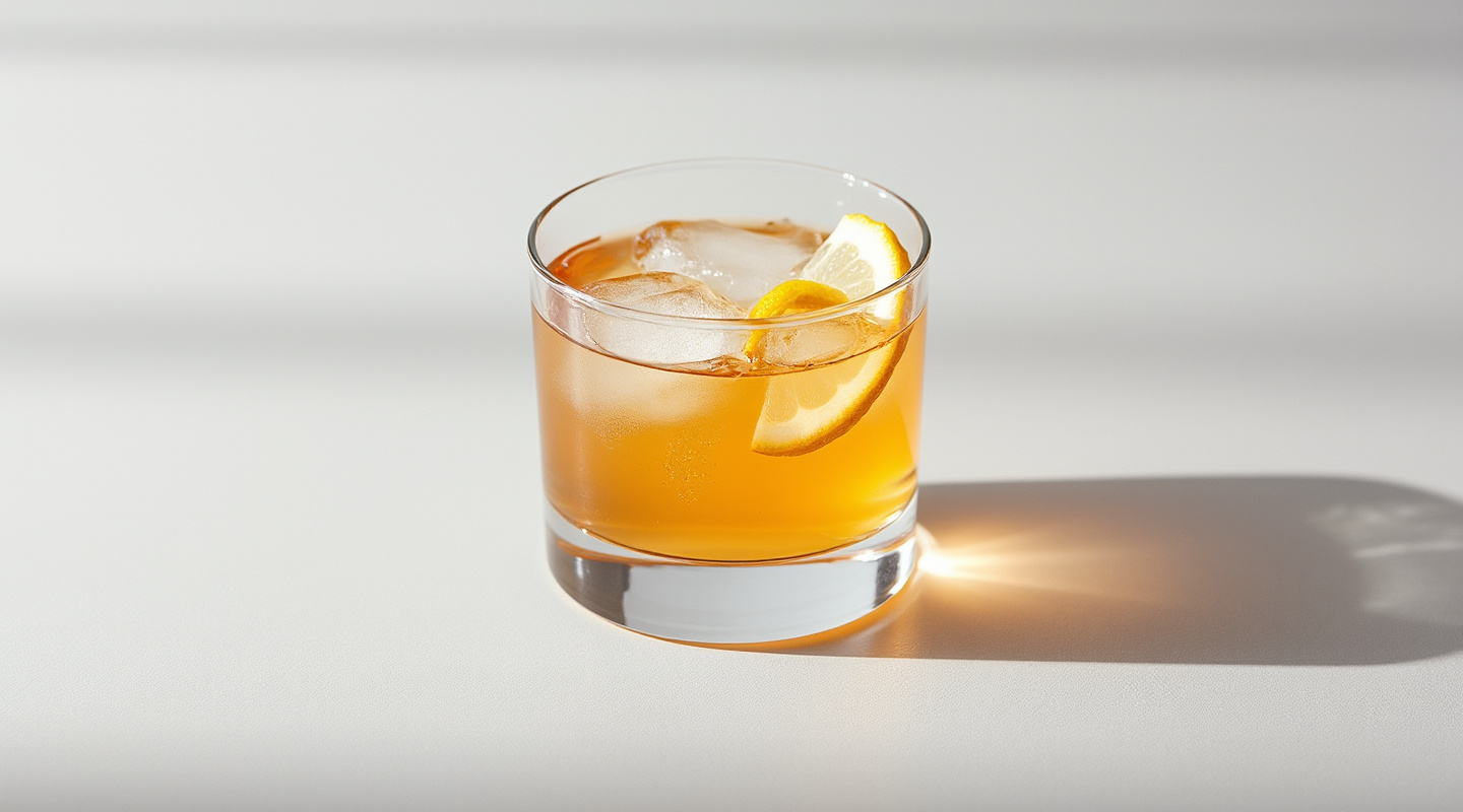 Haiti Cocktail served in a Nick & Nora glass