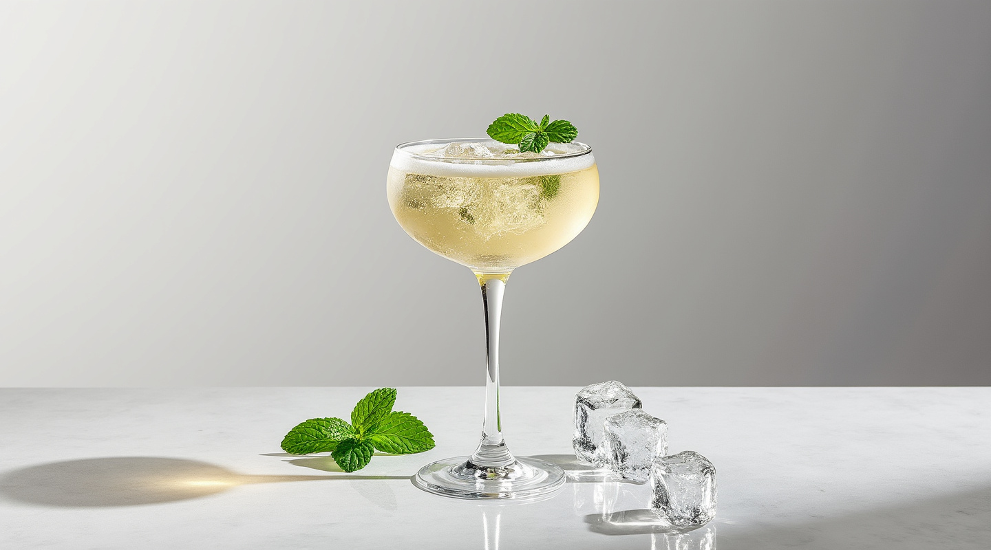 Champagne Julep cocktail