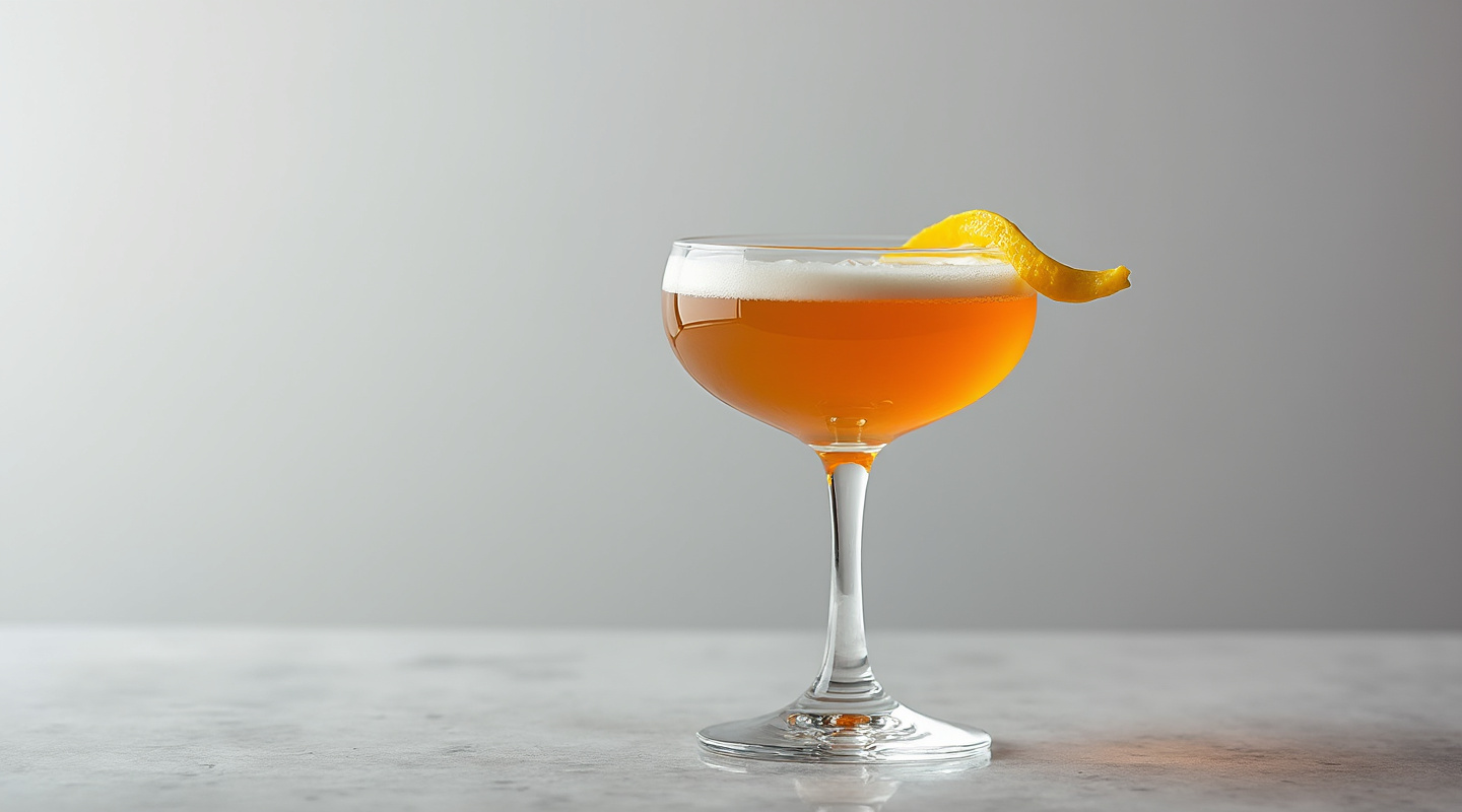 Tremblement de Terre (Earthquake) cocktail in a Nick & Nora glass