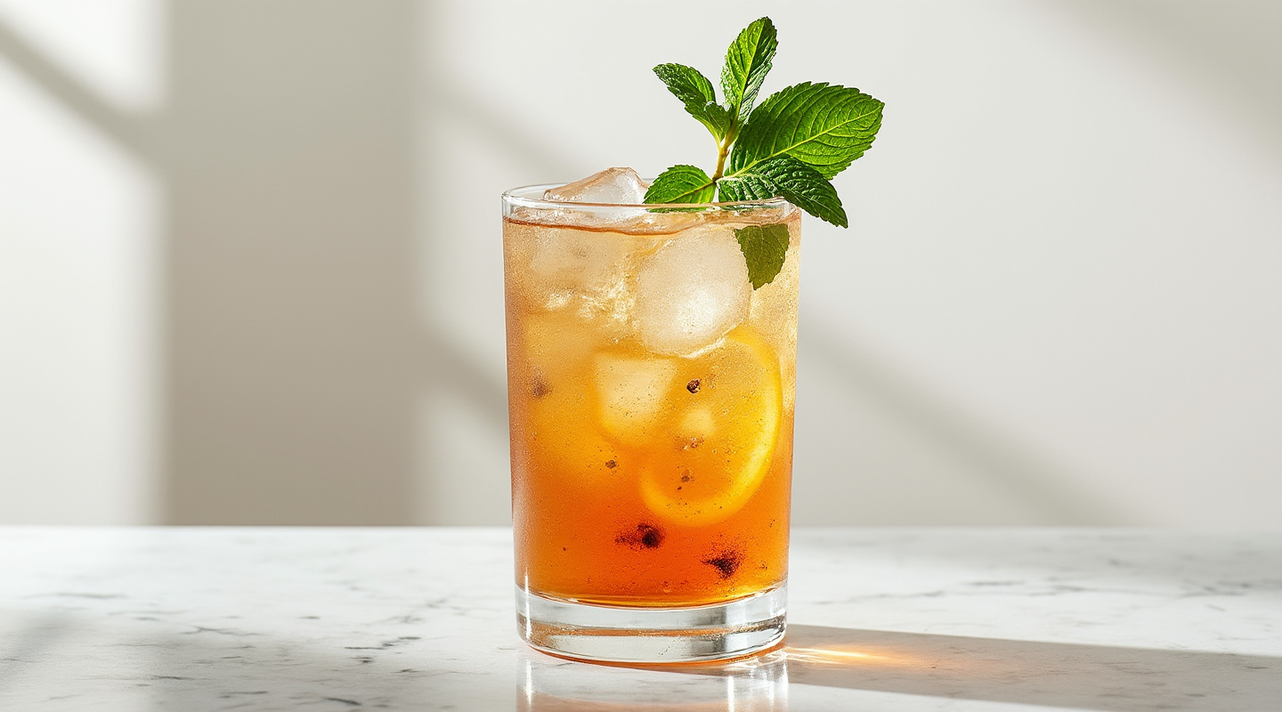 A Cuban Love cocktail served in a Highball glass