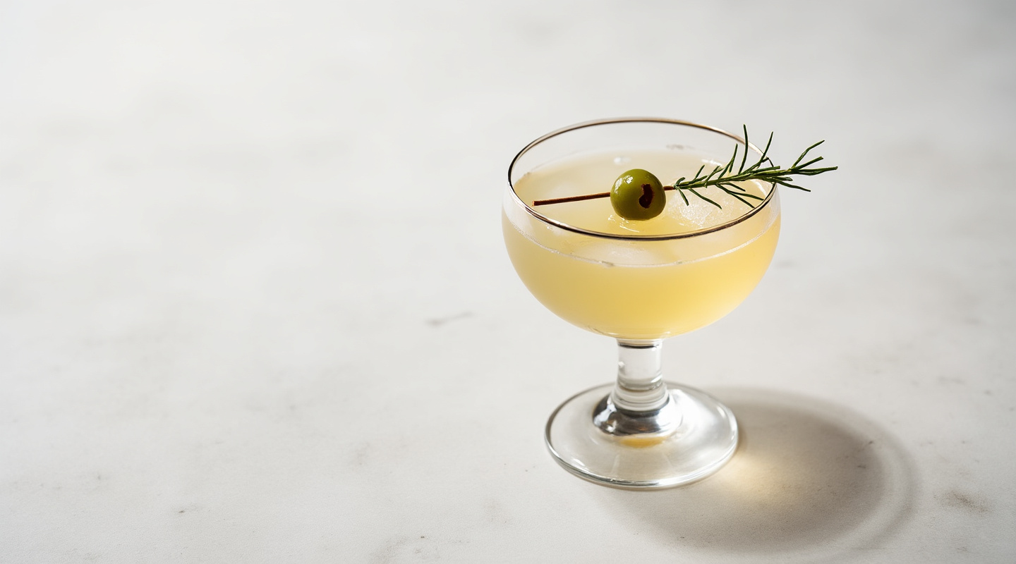 Highland Fling cocktail served in a Nick & Nora glass