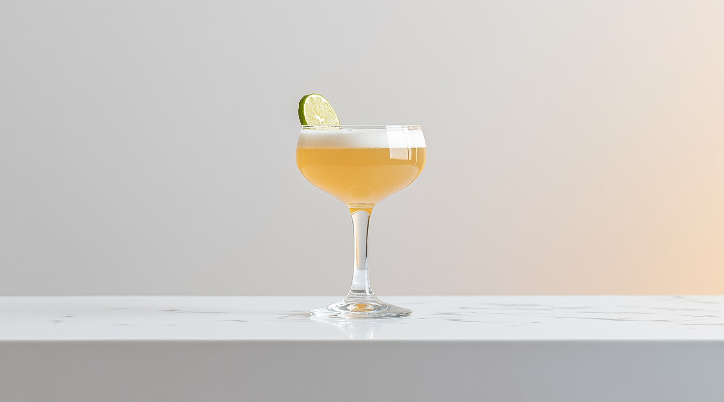 Persepolis cocktail in a Nick & Nora glass