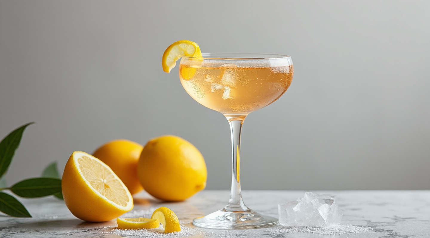 Gin & It cocktail in a Coupe glass