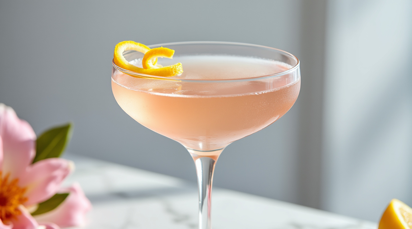 Gin Blossom Martini Cocktail