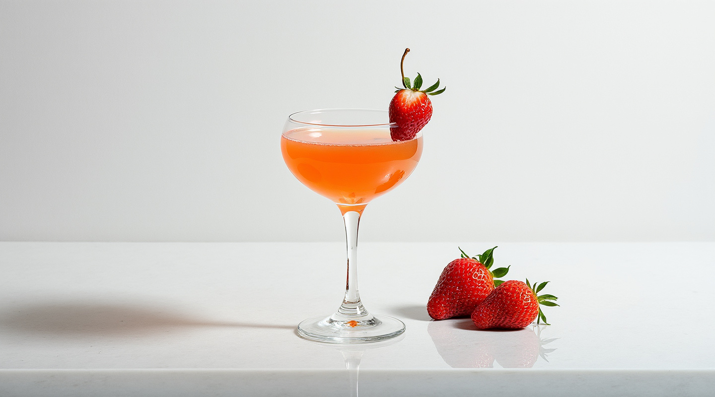 Sunset 'Martini' Cocktail in a Coupe Glass