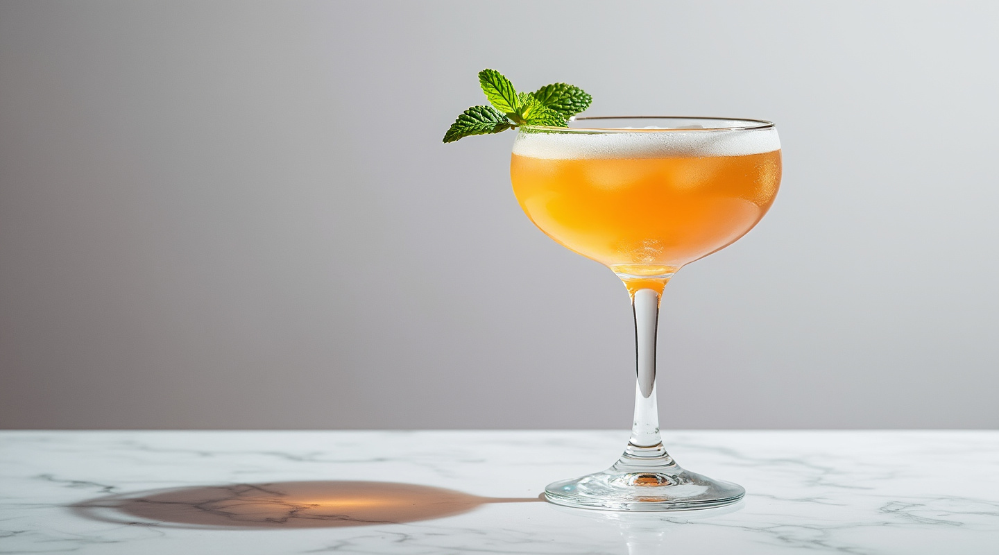 Summa Peto Cocktail in a coupe glass