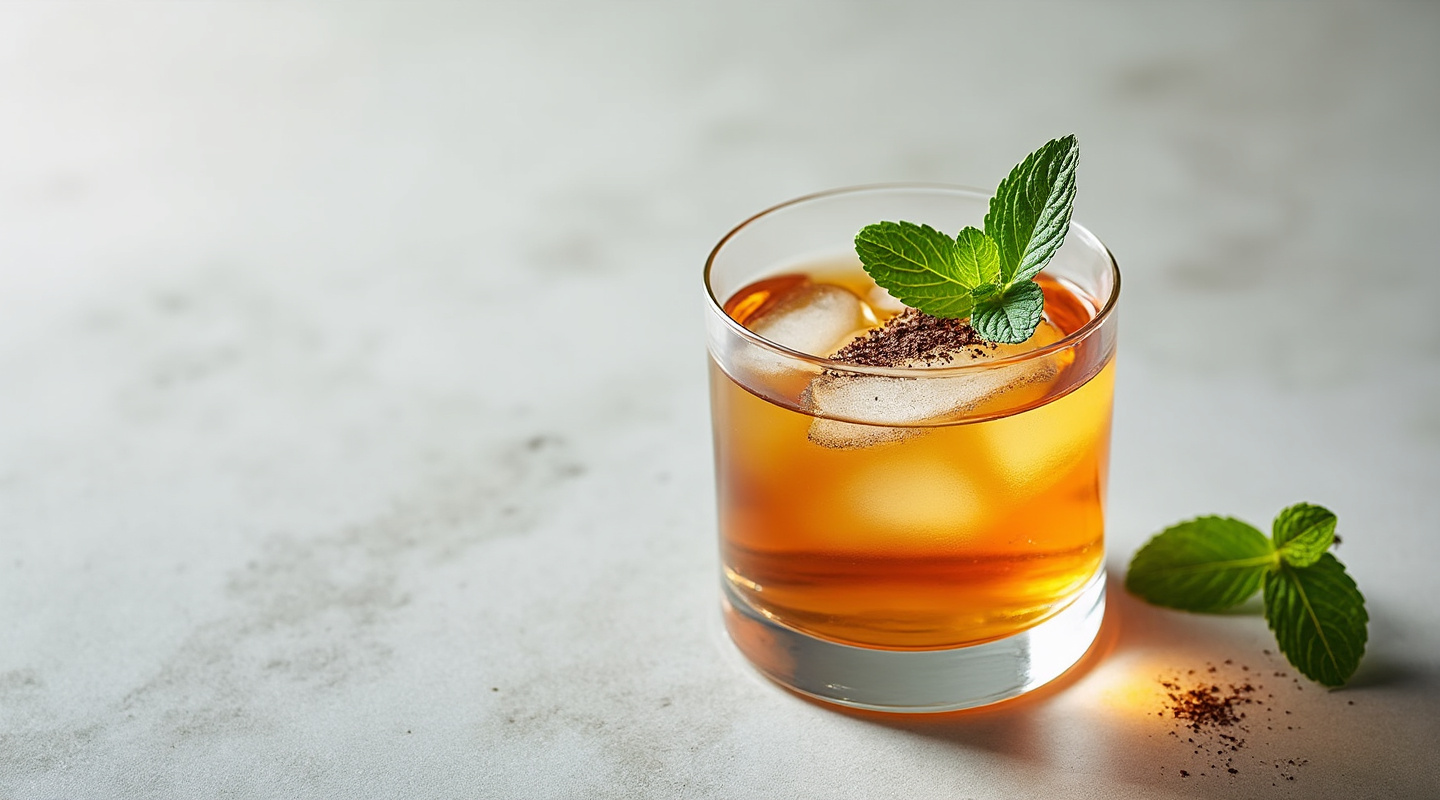 Grasshopper No. 2 cocktail with mint and chocolate