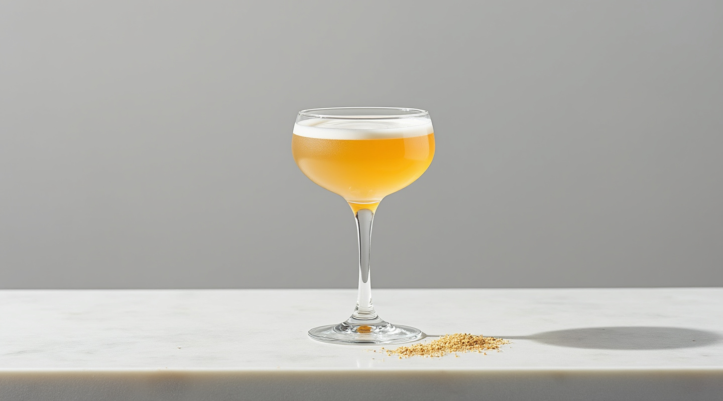 Golden Cadillac cocktail in a Coupe glass