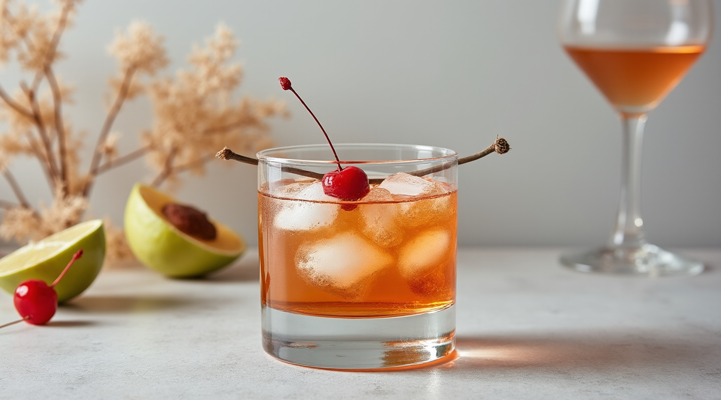 Mexican Lover cocktail in a coupe glass