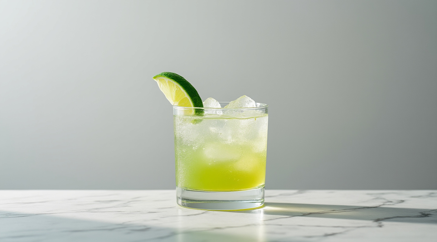 Melancholy Baby cocktail in a chilled rocks glass
