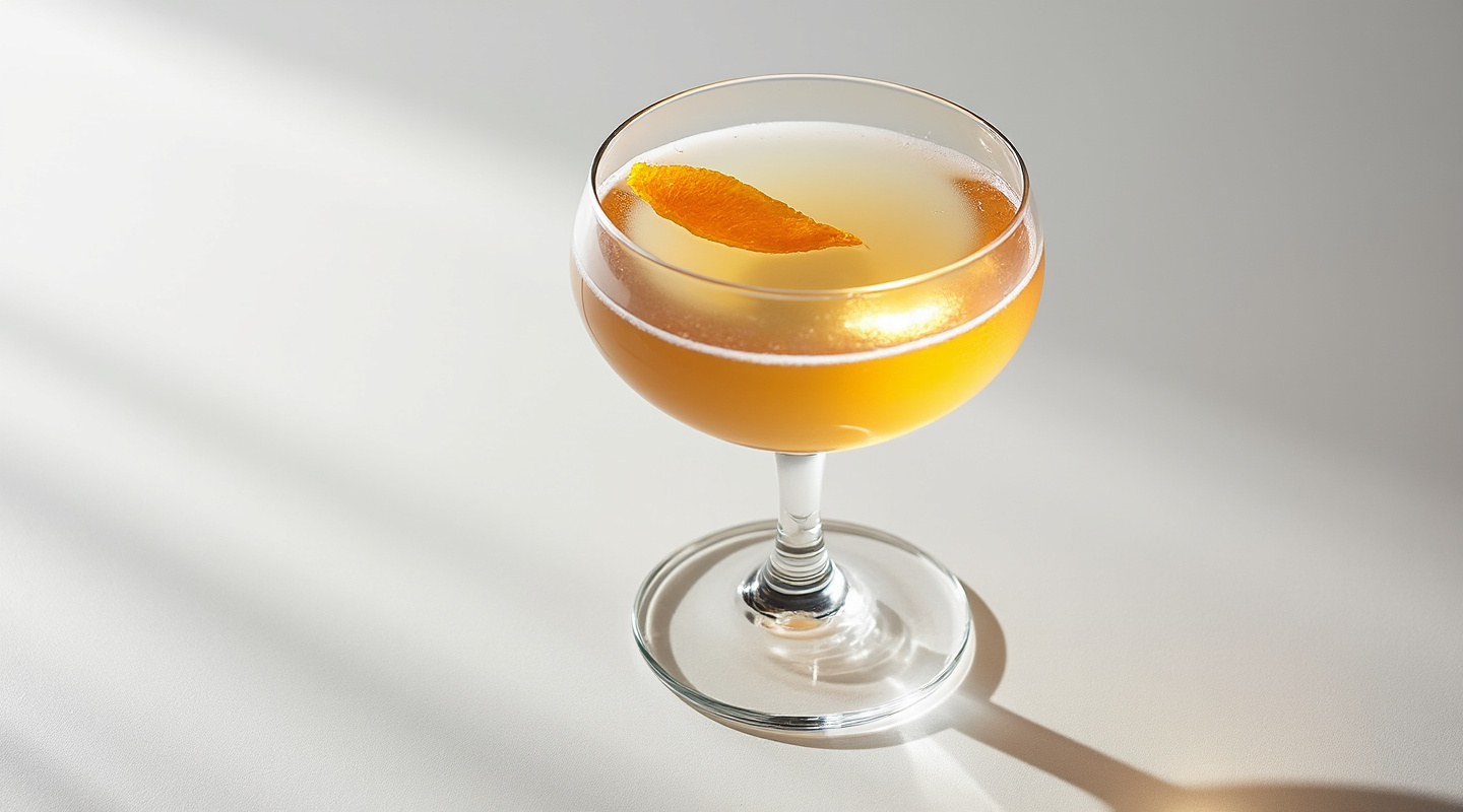 Pippin No. 1 cocktail served in a coupe glass