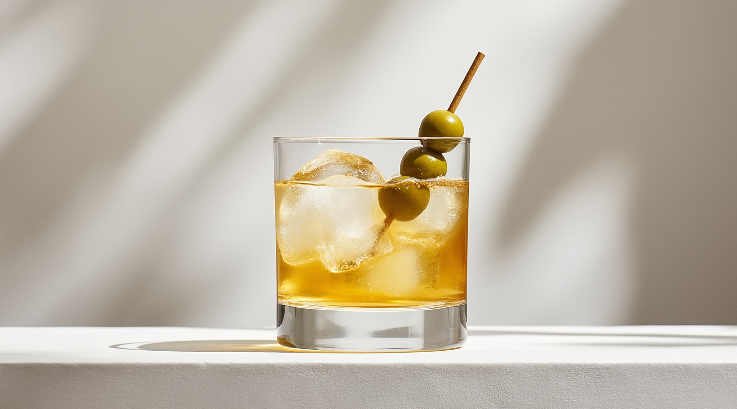 Sidney (or St. Moritz) cocktail served in an Old-Fashioned glass