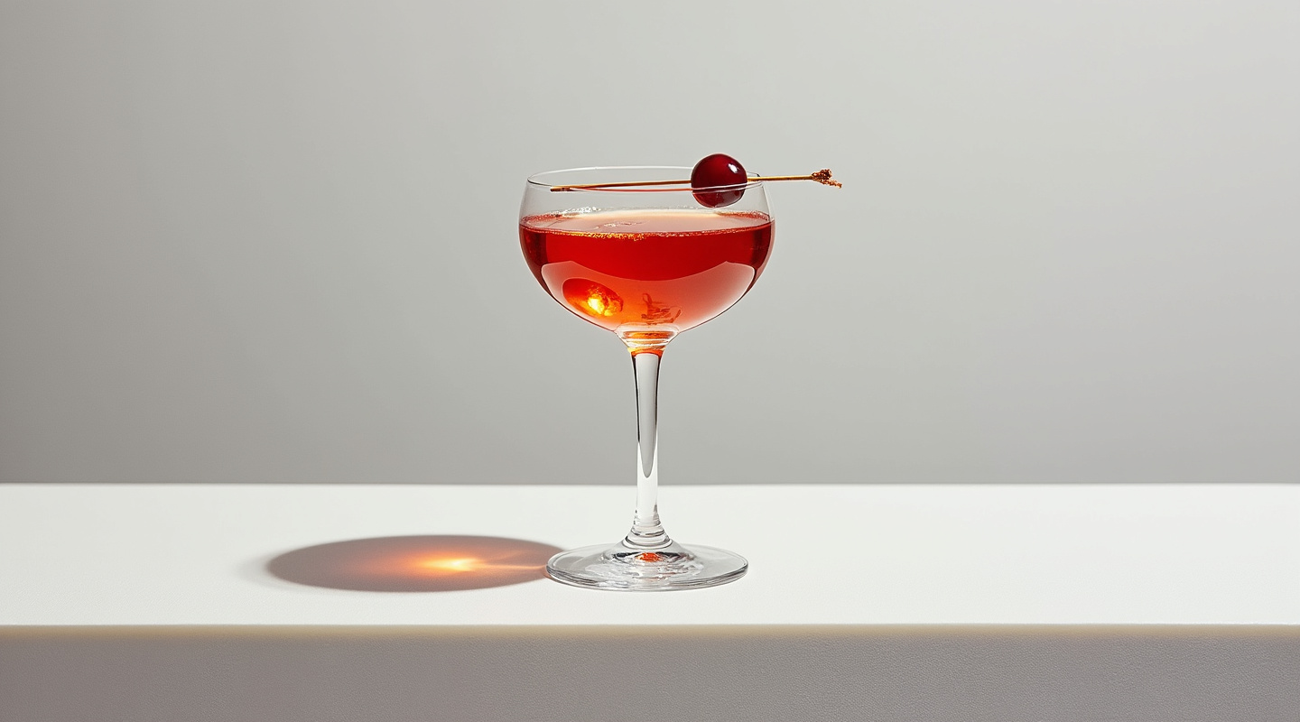 Six Cylinder cocktail served in a coupe glass