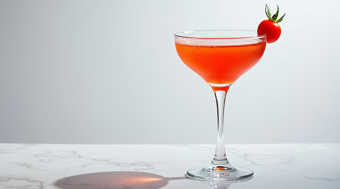 Tomato Martini in a chilled glass