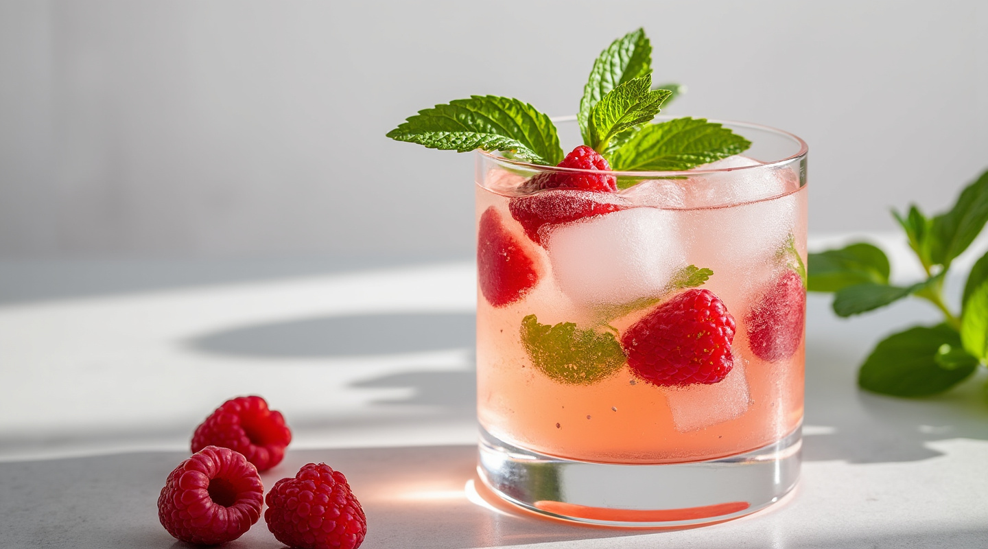 French Mojito cocktail