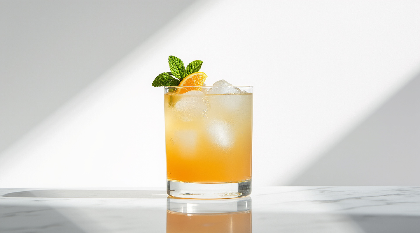 Golden Fizz No.2 served in a glass