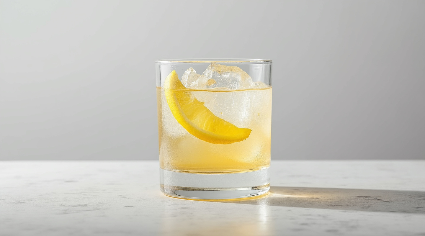 Paris Sour garnished with lemon zest
