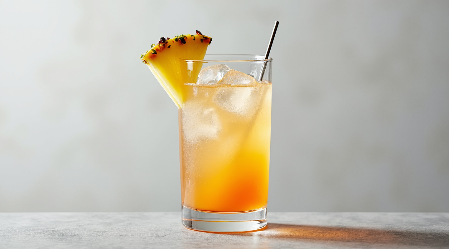 San Francisco cocktail in a Collins glass with a garnish