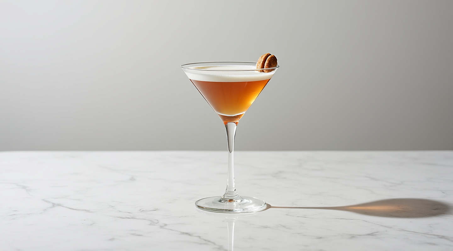 Walnut Martini in a chilled Martini glass