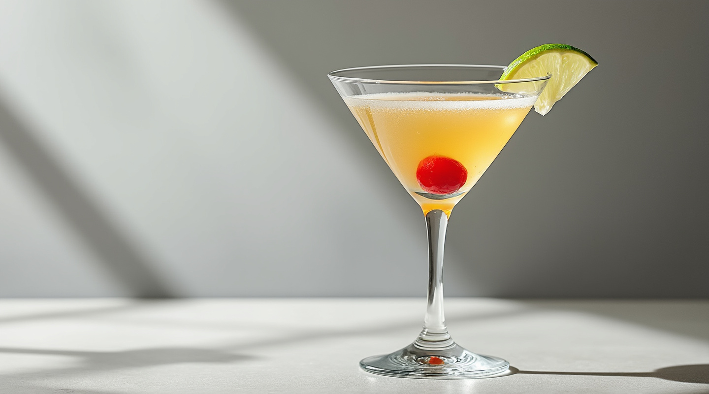 A chilled Hunk Martini cocktail served in a Martini glass