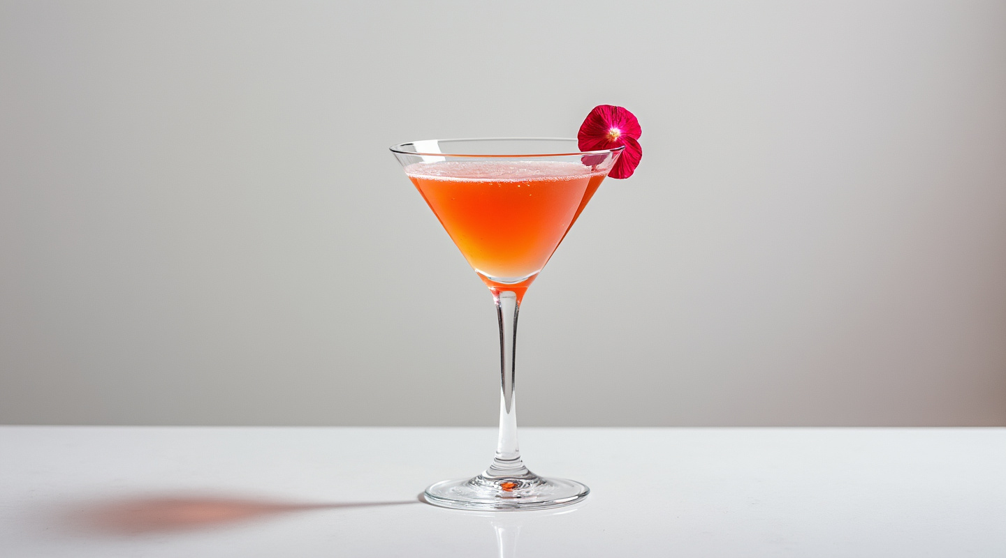 Indian Rose in a chilled Martini glass