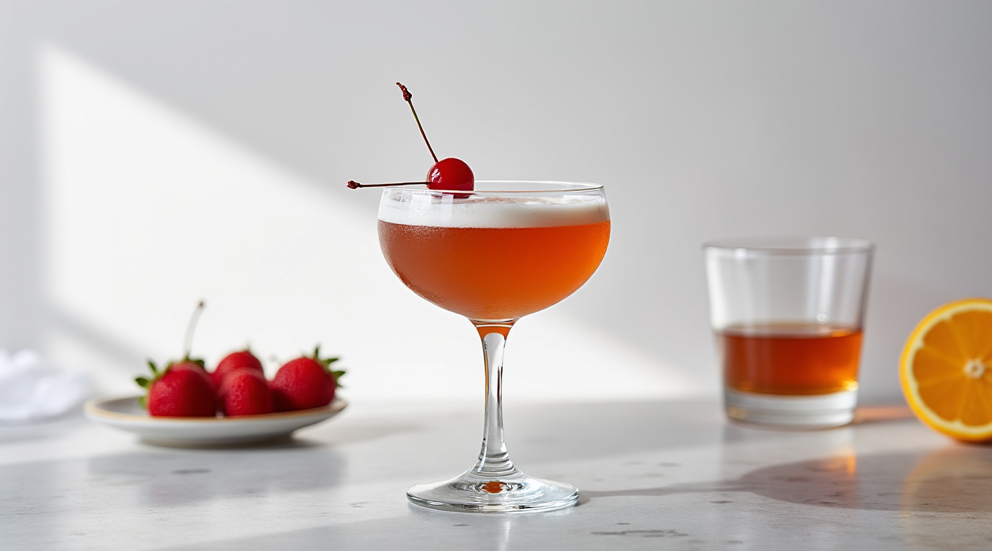Not So Perfect Manhattan in a Coupe Glass