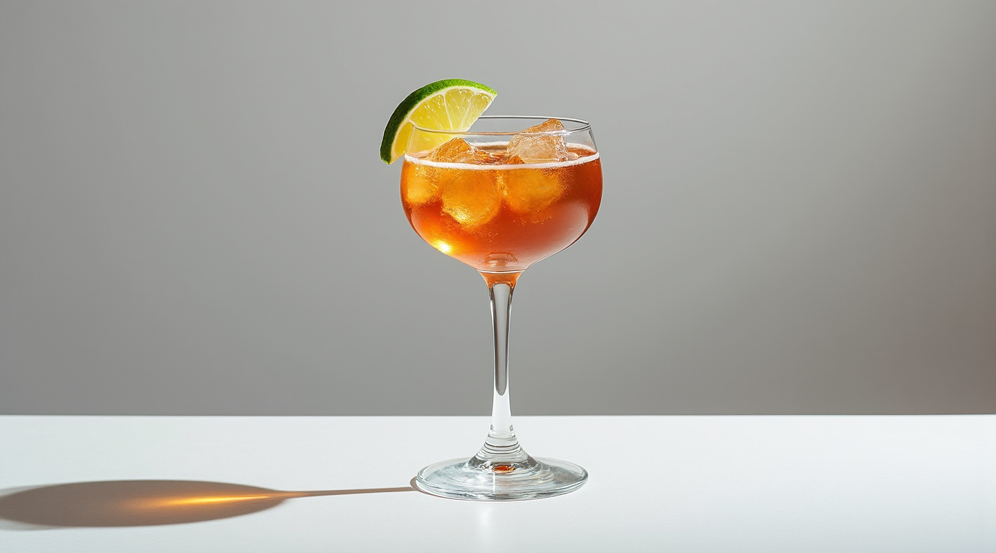 Amaro Daiquiri in a Nick & Nora glass