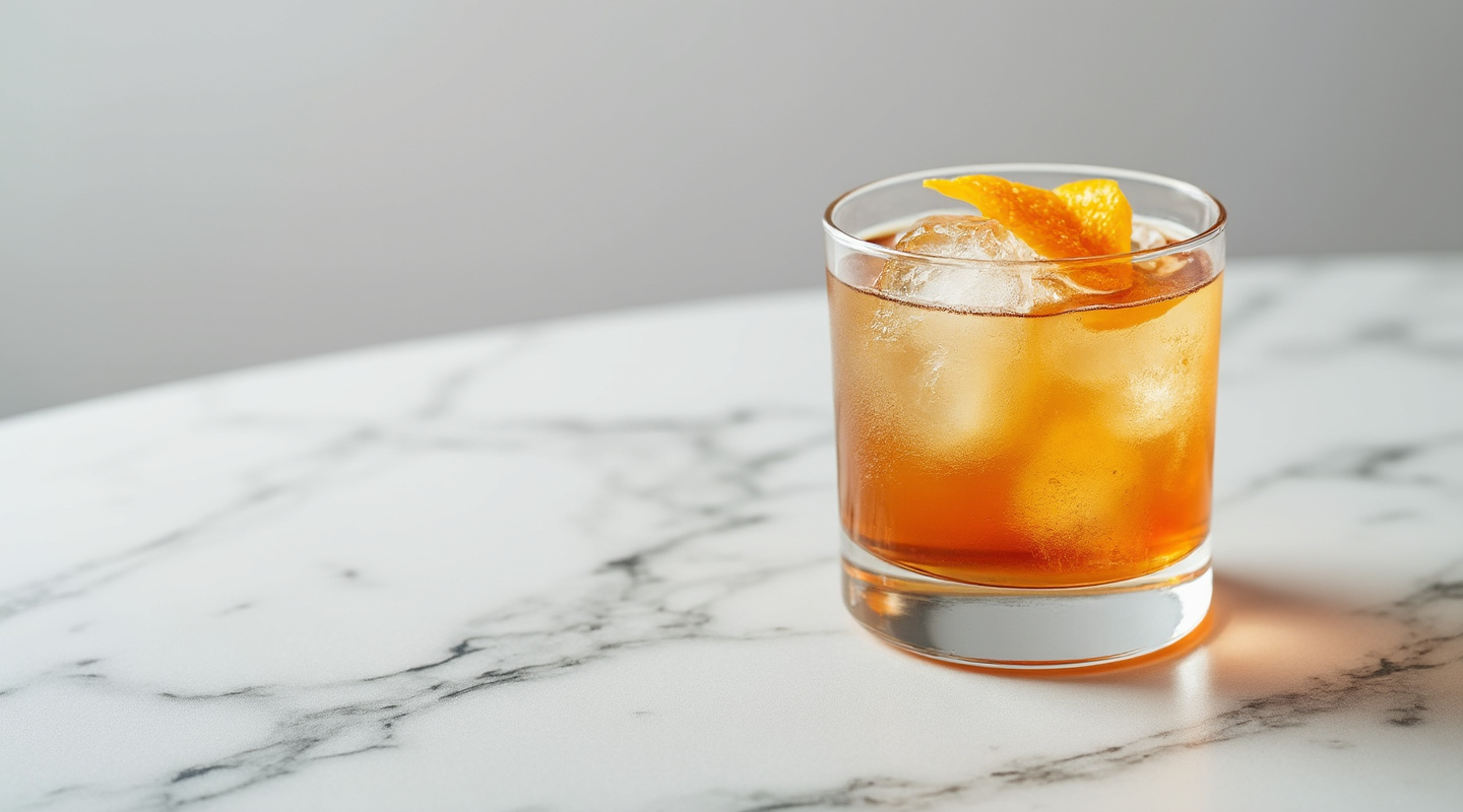 Mezcal Stone Sour cocktail in a glass