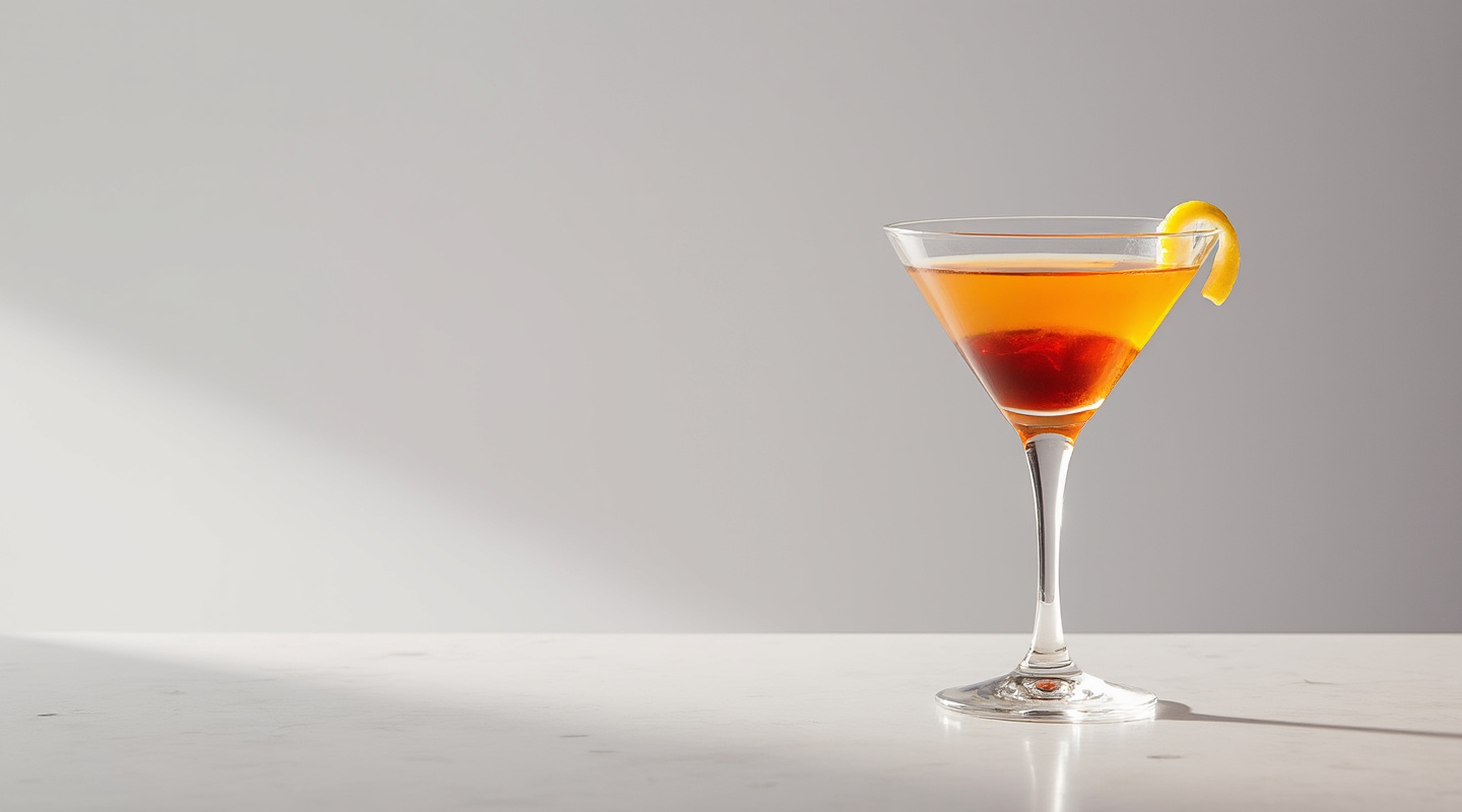 Aviator #1 cocktail in a martini glass