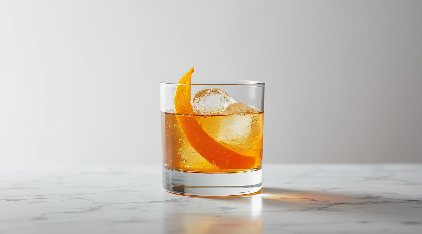 Godfather Cocktail in a modern rocks glass