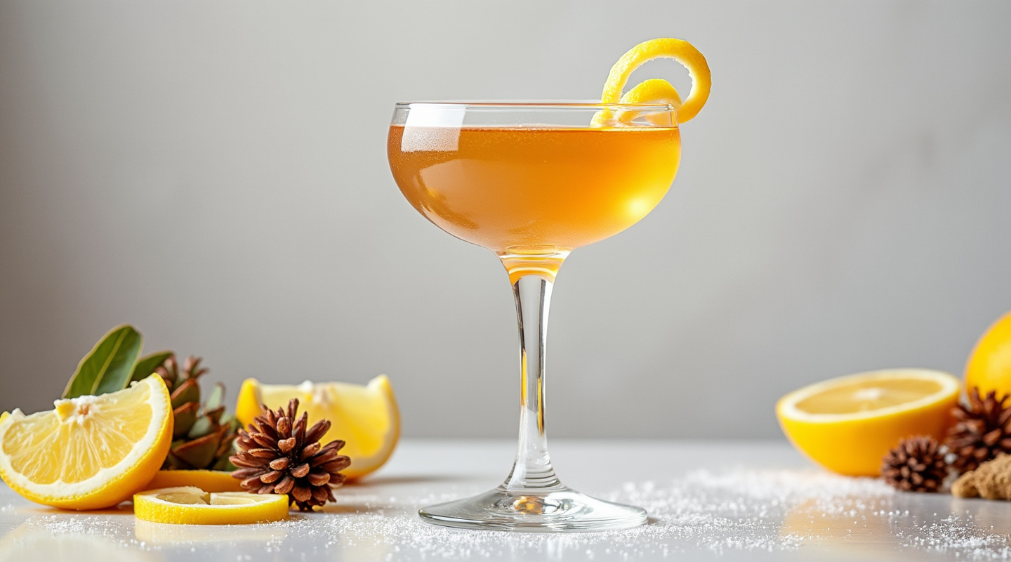 North Pole cocktail in a coupe glass