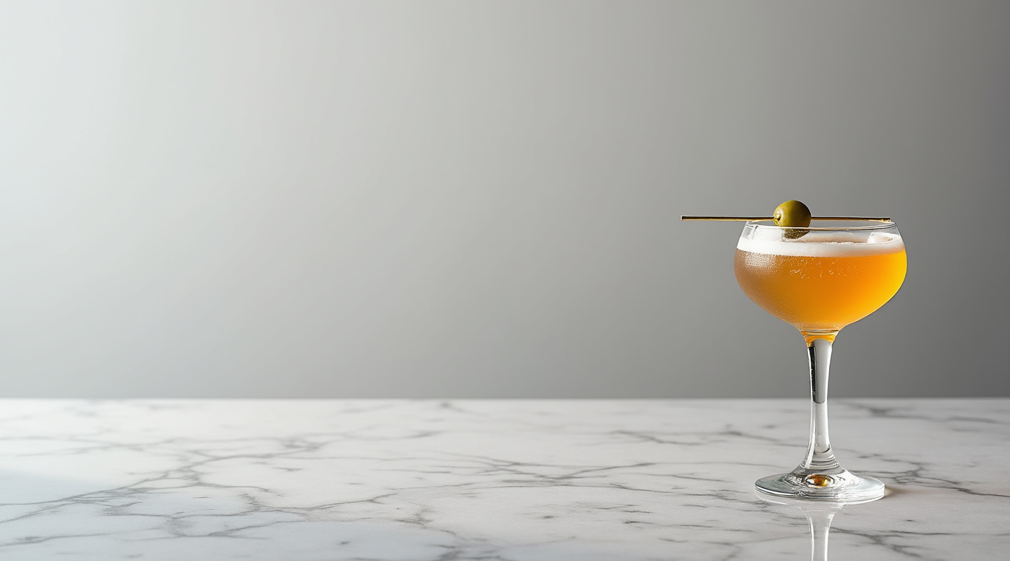 Obituary cocktail served in a coupe glass