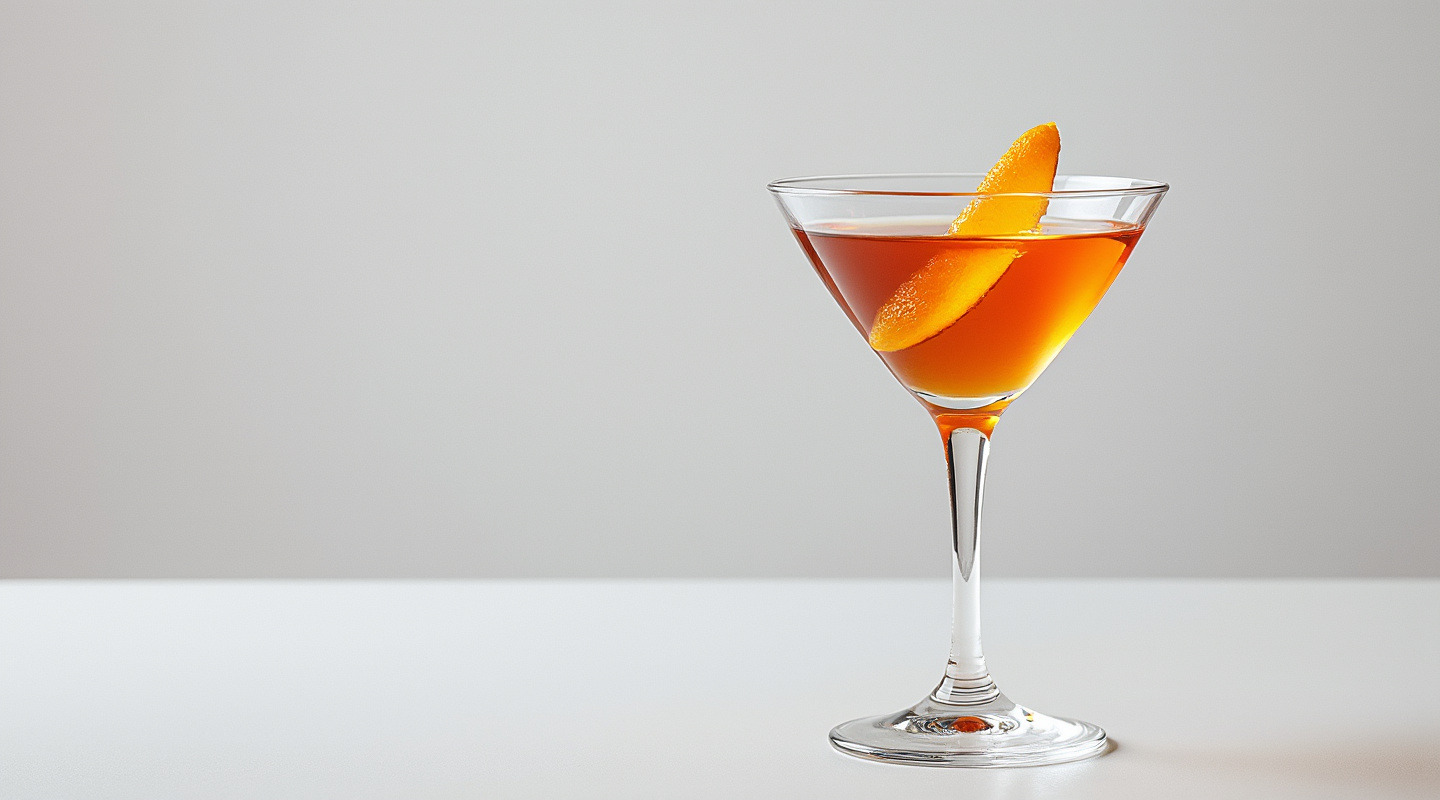 Old Flame Cocktail in a Martini glass