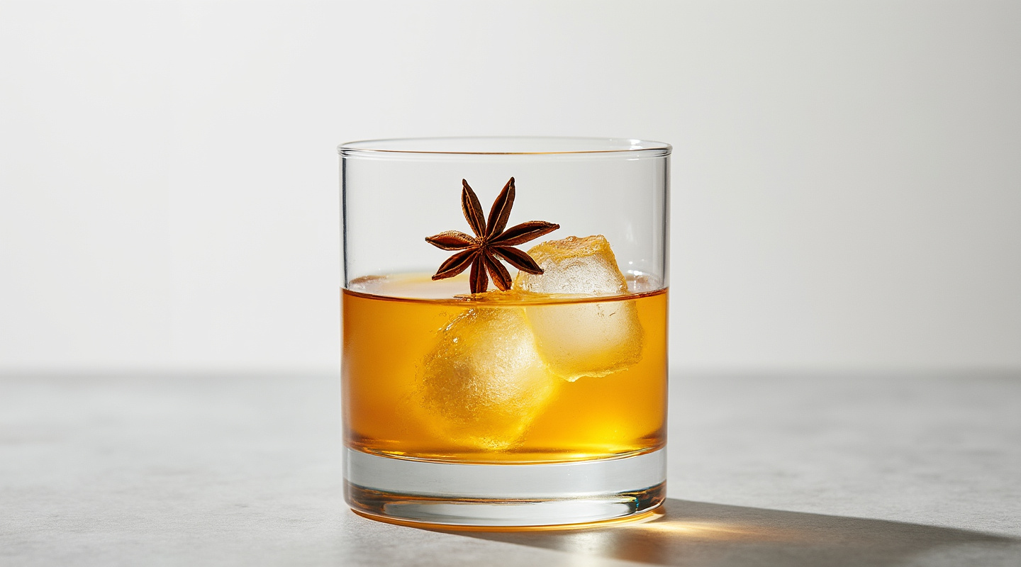 Le Coq d'Or (The Golden Rooster) served in a coupe glass
