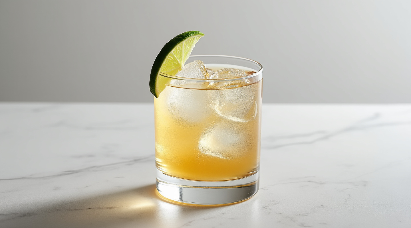 Avenue San Martin cocktail in a rocks glass