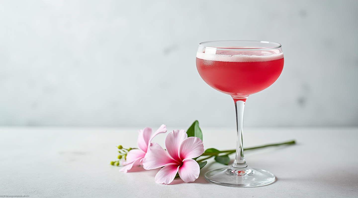 Sweetheart cocktail in a coupe glass