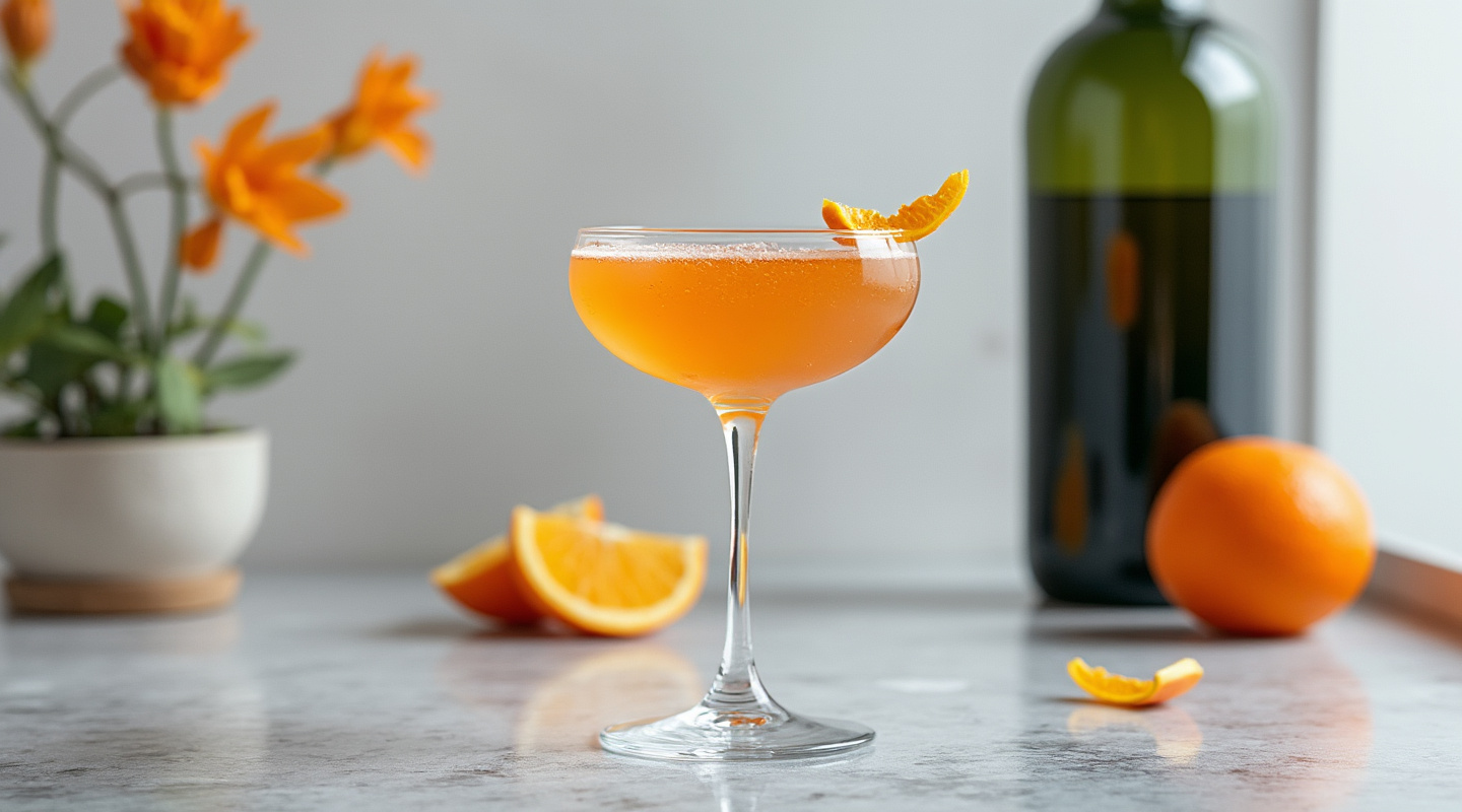 Wow Cocktail in a coupe glass