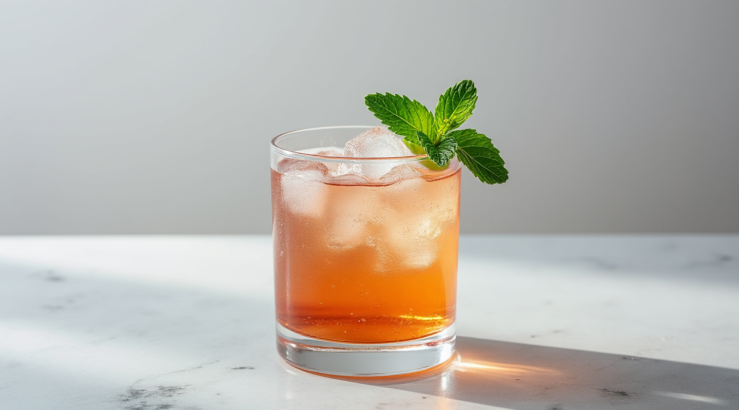 Grape Escape cocktail in a Collins glass