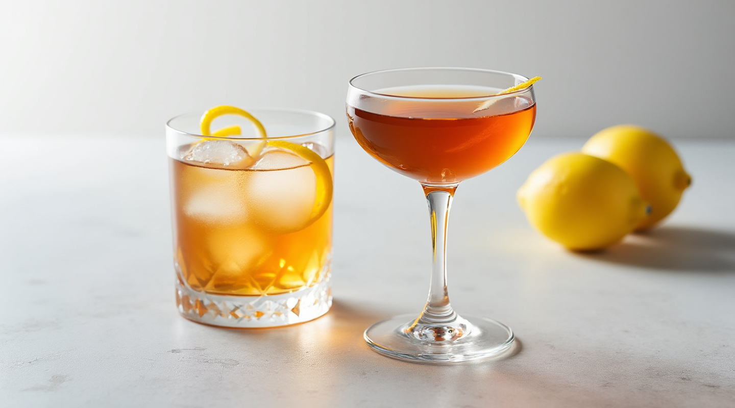 Preakness Manhattan Cocktail in a Coupe Glass