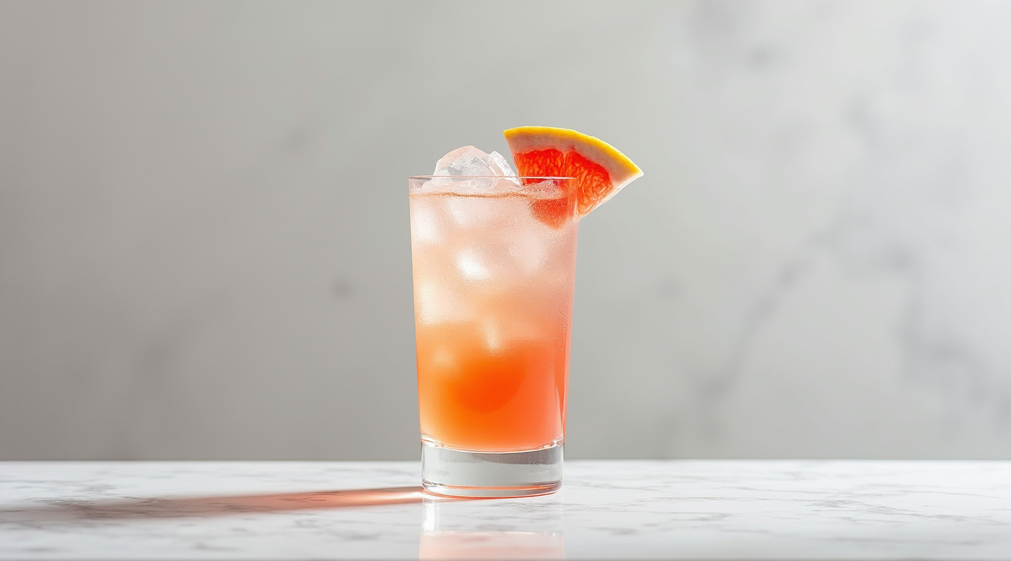 Paloma cocktail served in a Collins glass