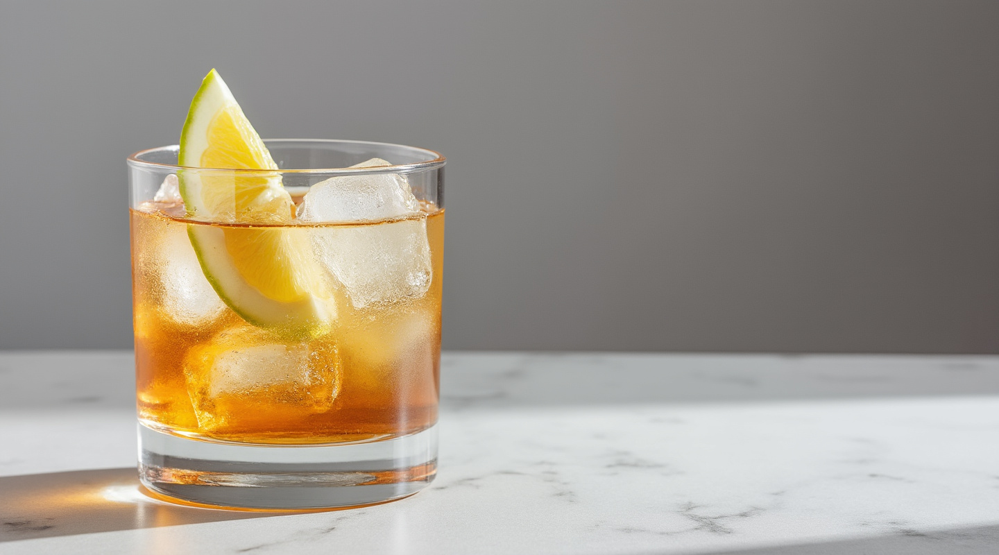 Three Blind Mice Cocktail served in an Old-fashioned glass