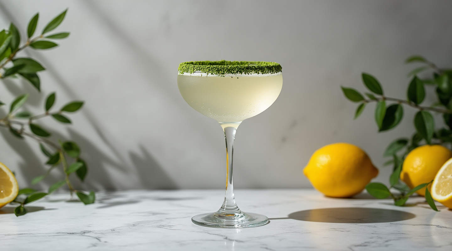 Matcha Bianco cocktail