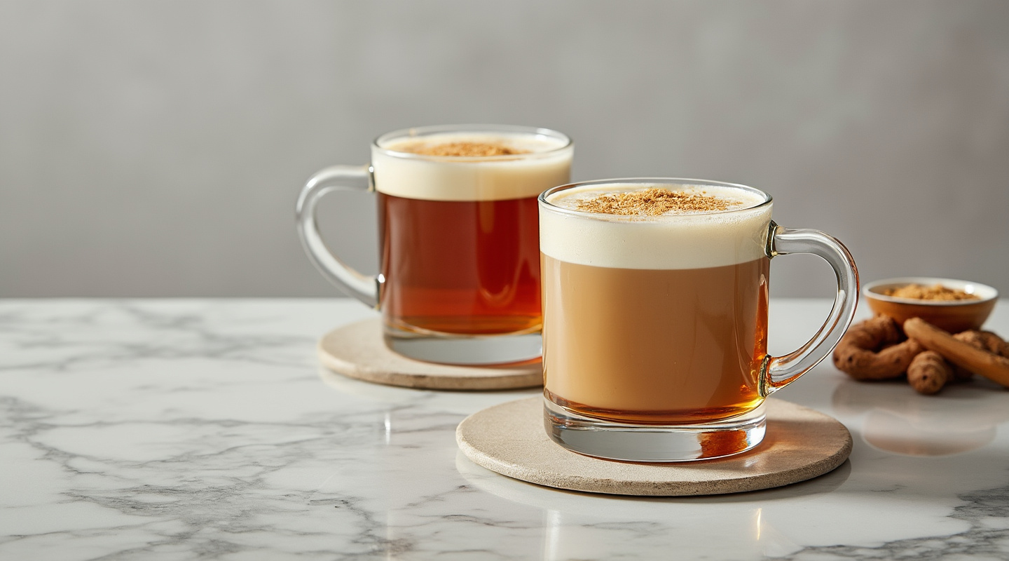 Hot Buttered Whiskey garnished with nutmeg