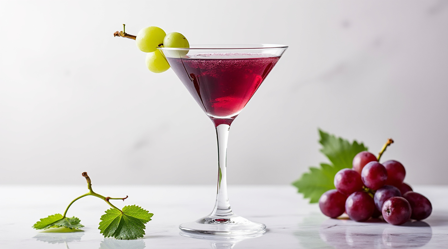 Double Grape Martini in a glass