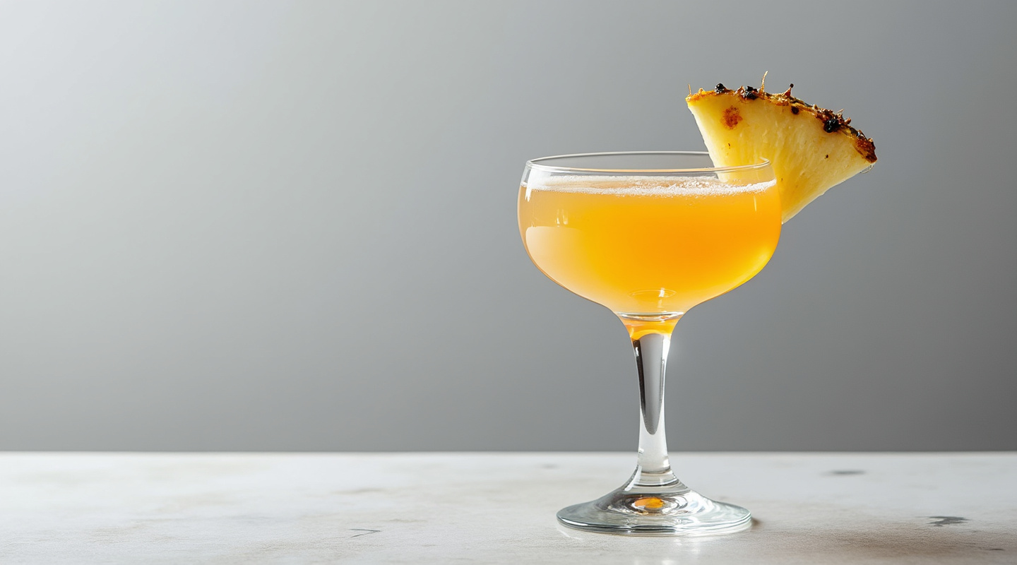 Mexican cocktail in a coupe glass