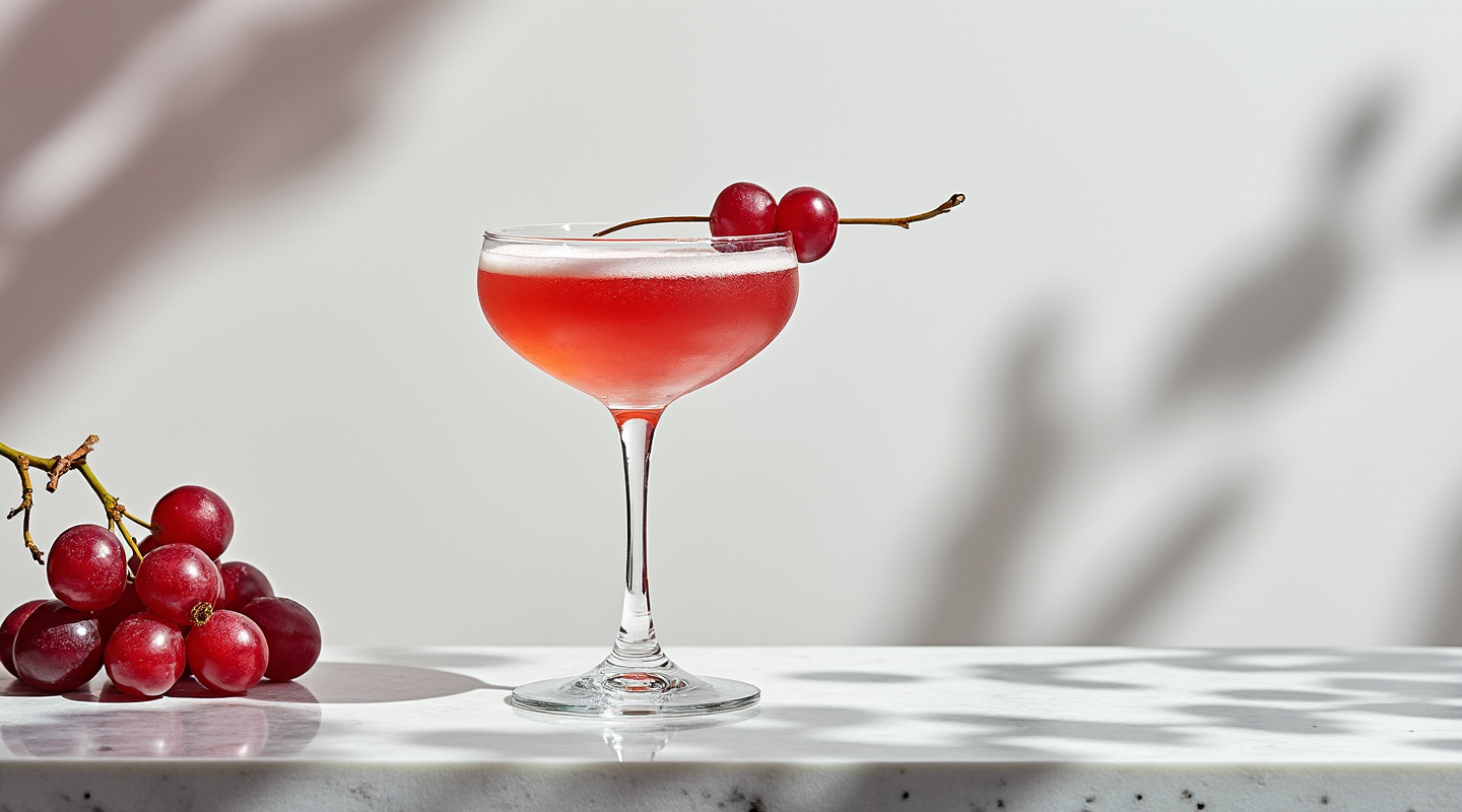Grapevyne cocktail in a coupe glass